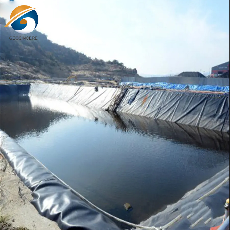 แผ่นบุบ่อปลาทรงกลมเทียม HDPE พลาสติก