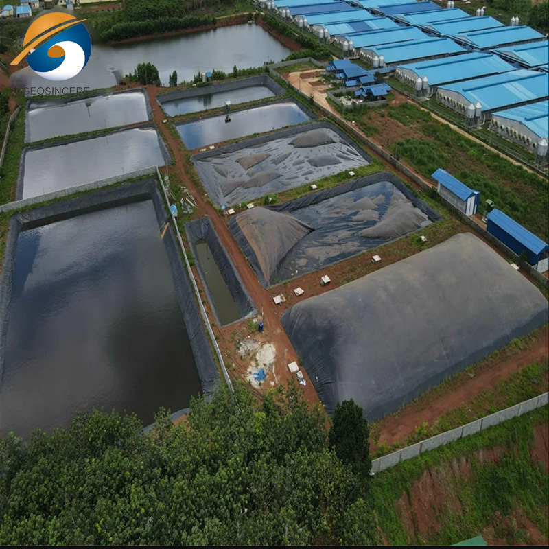 Геомембрана для удержания варочного котла биогаза