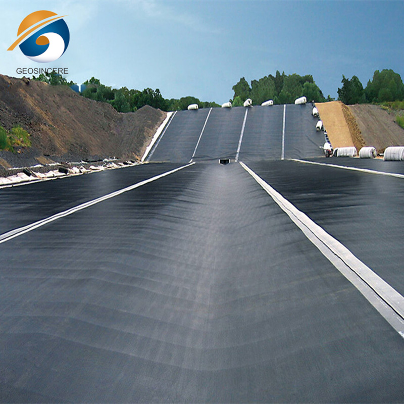 HDPE-Geomembran-Kunststoff-Rückhaltebeckenfolie für den Bergbau