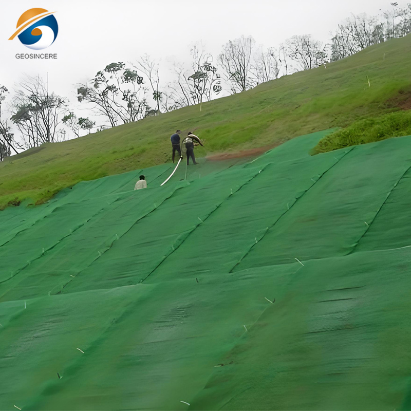 高速道路斜面用3D侵食防止ジオマット