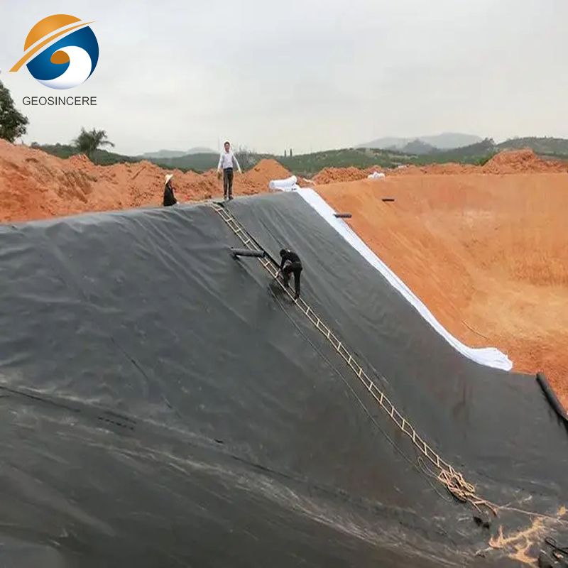 60 мил HDPE Liner Непроницаемая геомембрана для захоронения отходов 60 мил HDPE Liner Непроницаемая геомембрана для захоронения отходов