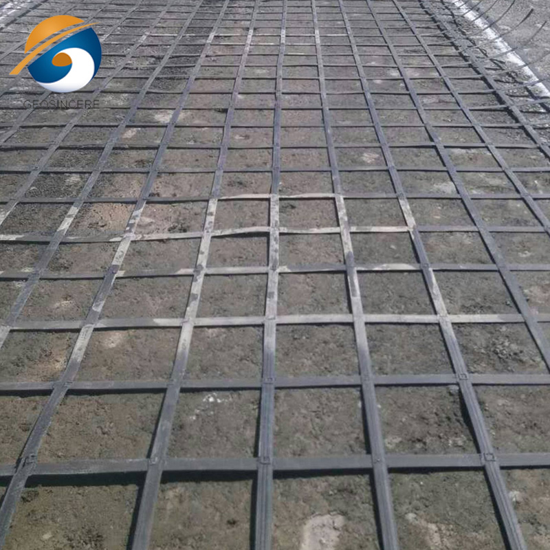 Стально-пластиковая сварная георешетка для устойчивости склонов