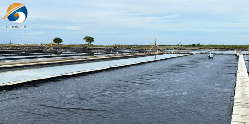 Geomembrabe Liner กันน้ำ UV ต้านทาน UV สำหรับอุตสาหกรรมเกลือ Geomembrabe Liner กันน้ำ UV ต้านทาน UV สำหรับอุตสาหกรรมเกลือ