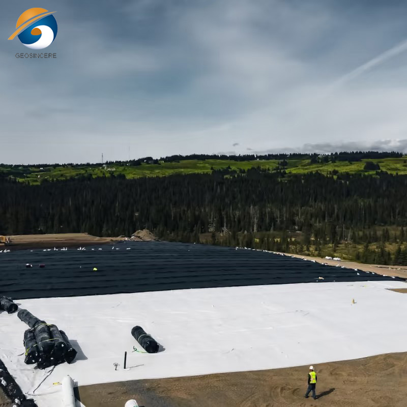 Geotêxtil agulhado para aterro sanitário