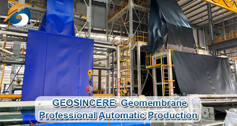 Geomembran-Auskleidung aus hochdichtem Polyethylen für die Landwirtschaft Geomembran-Auskleidung aus hochdichtem Polyethylen für die Landwirtschaft