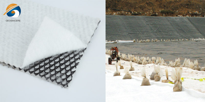 Geossintéticos Geonet Compostos de Drenagem de 10 mm de Espessura Geossintéticos Geonet Compostos de Drenagem de 10 mm de Espessura