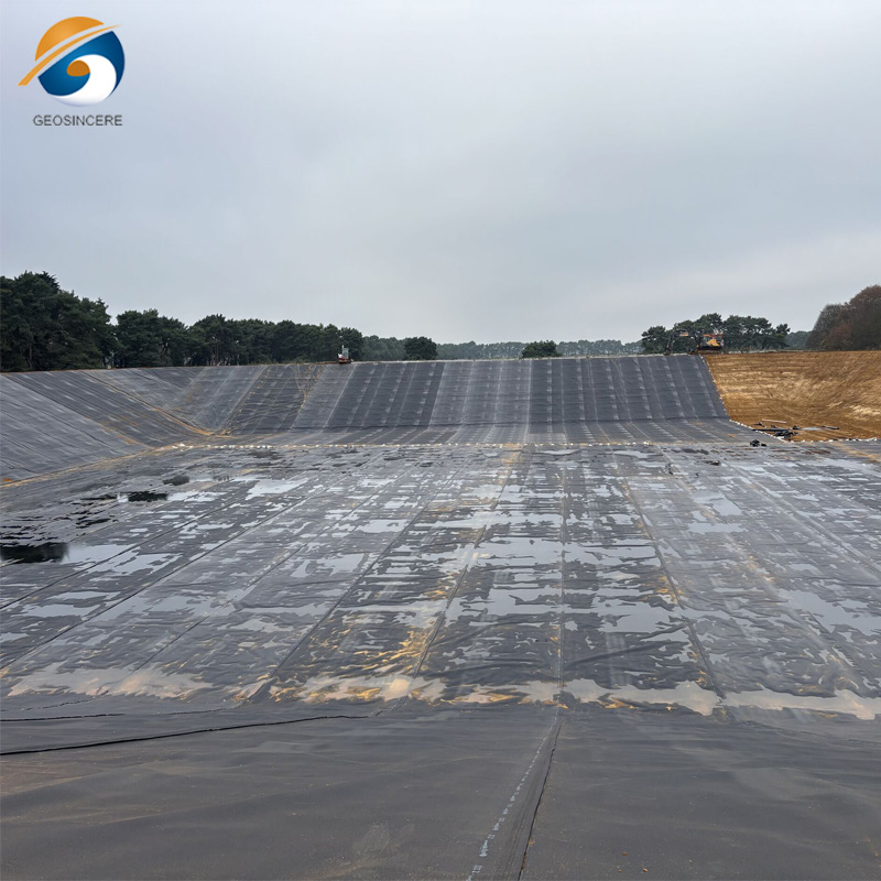 Revestimento em PEAD de 60 milímetros para aterro sanitário