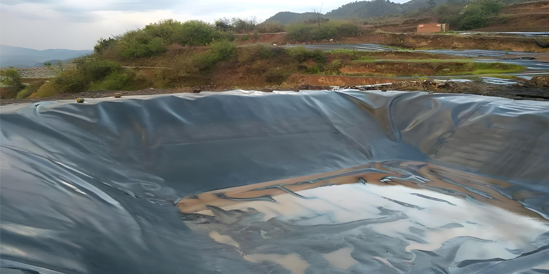 Bassin de résidus de revêtement en plastique HDPE de géomembrane 1,5 mm Bassin de résidus de revêtement en plastique HDPE de géomembrane 1,5 mm