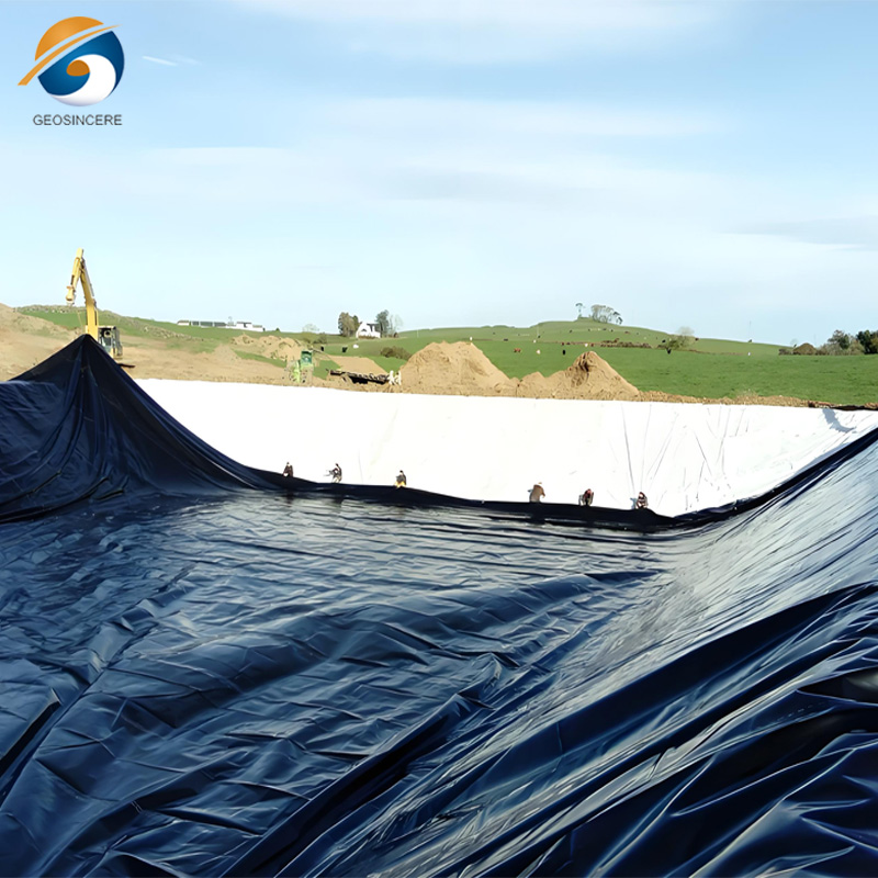 Geomembrana de HDPE de 1 mm para lagunas de aguas residuales