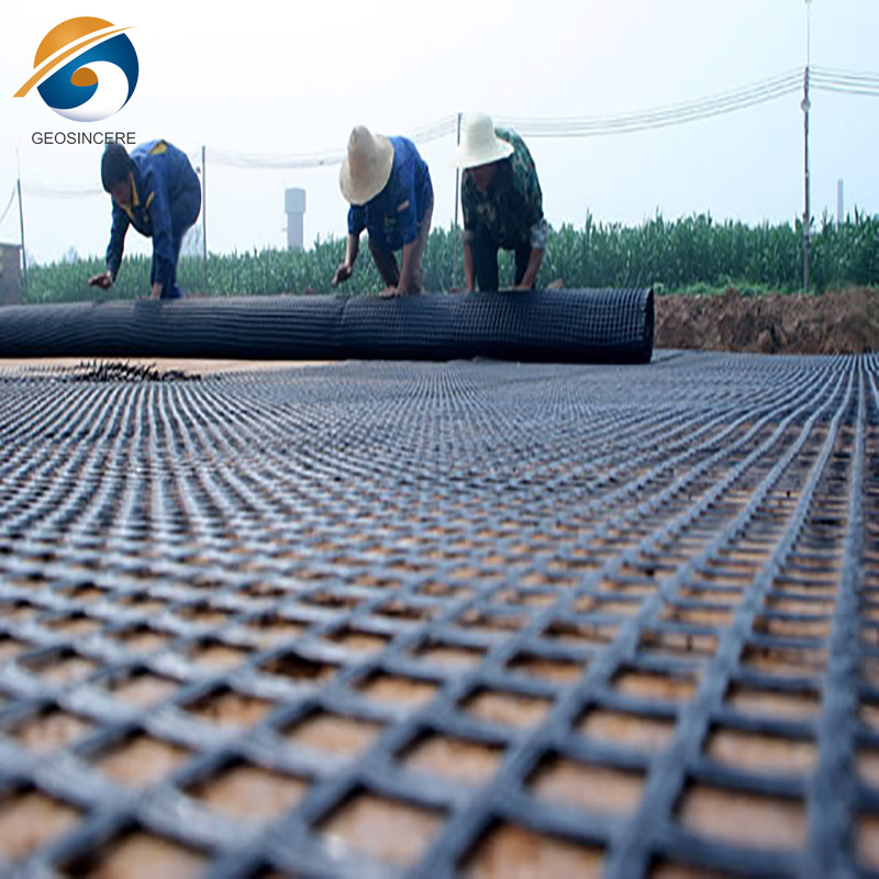Geogrid Fiberglass Komposit Penguatan untuk Dinding Penahan