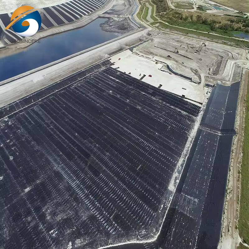 แผ่นซับในบ่ออุตสาหกรรมเกลือ Geomembrane ที่ไม่สามารถซึมผ่านได้