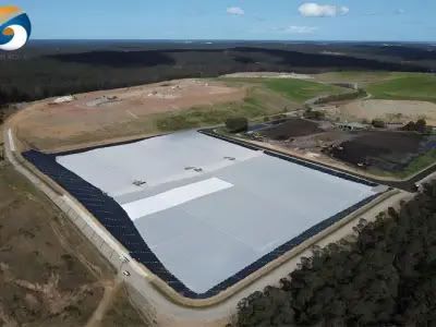 Revestimento em PEAD para projeto de aterro sanitário