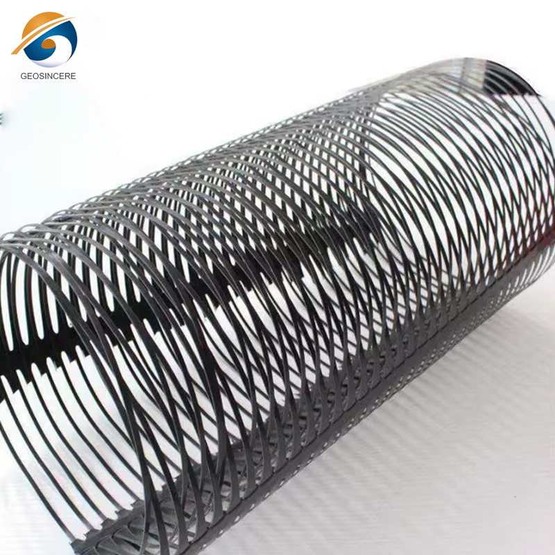 Одноосная пластиковая георешетка HDPE для дорожного строительства
