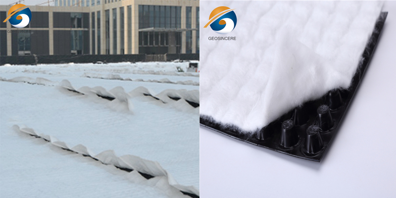 แผ่นระบายน้ำคอมโพสิตโพลีโพรพีลีนสำหรับฐานราก แผ่นระบายน้ำคอมโพสิตโพลีโพรพีลีนสำหรับฐานราก