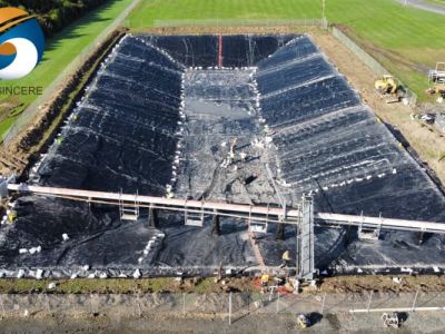 GEOSINCERE Geosynthetics Geomembran 200 Mikron für Reservoirs