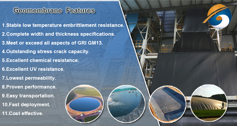 Материал для покрытия полигонов захоронения отходов из непроницаемой геомембраны ПВХ Материал для покрытия полигонов захоронения отходов из непроницаемой геомембраны ПВХ