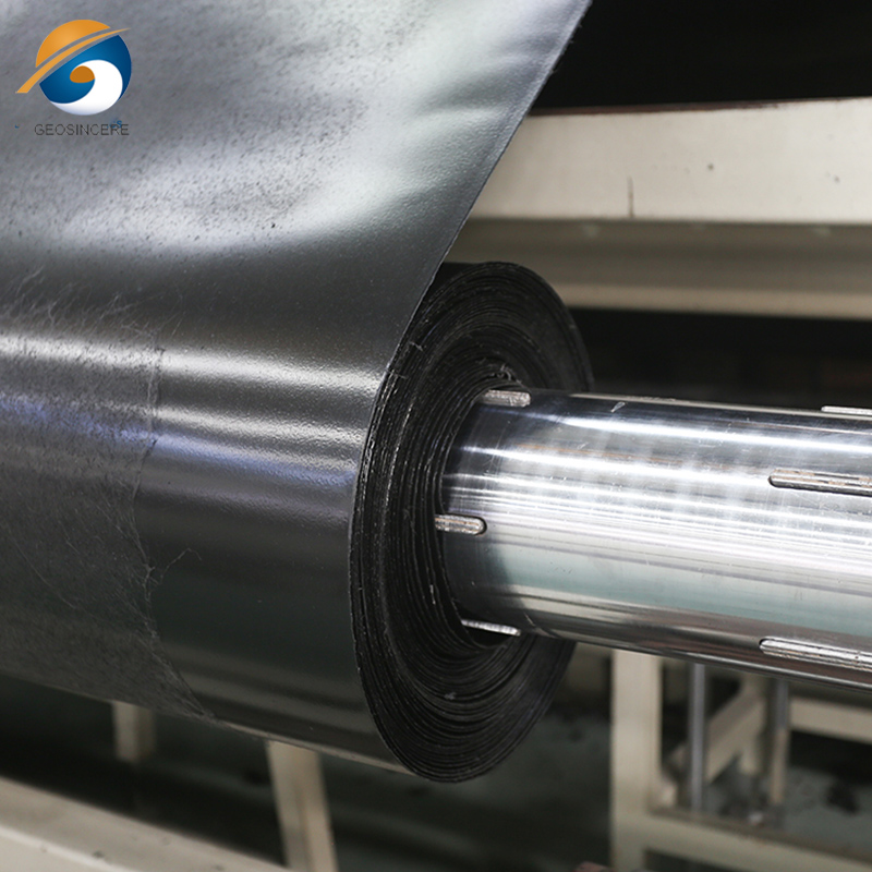 Армированный полиэтилен HDPE, однотекстурная геомембрана