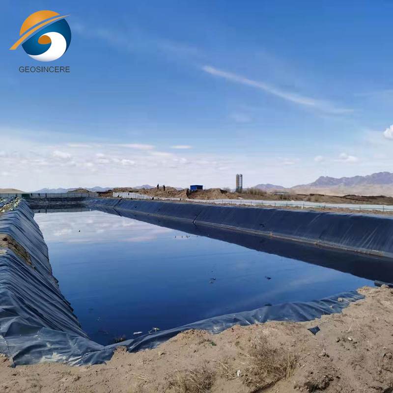 Гибкая облицовка пруда толщиной 2 мм, геомембрана HDPE, выполненная на заказ