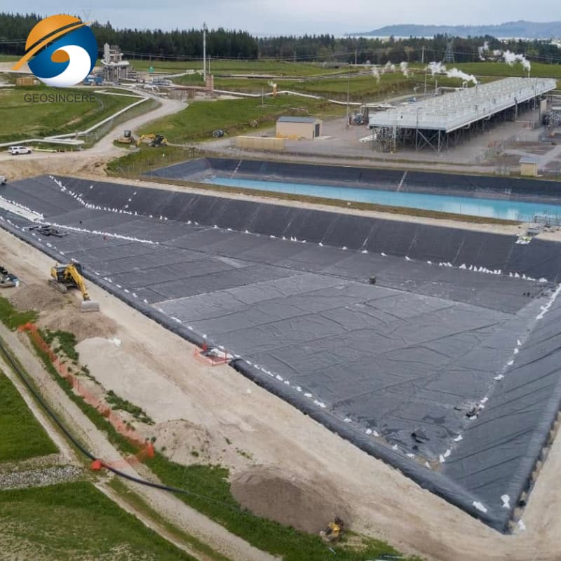 Lámina de membrana de HDPE para canales de riego