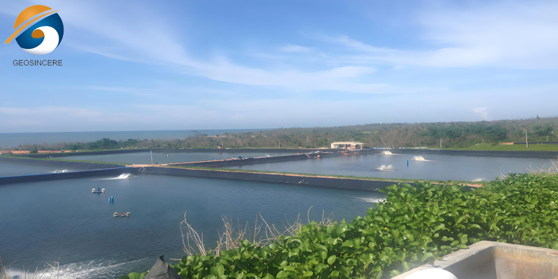 แผ่นบุบ่อน้ำพลาสติก HDPE 1 มม. แผ่นบุบ่อน้ำพลาสติก HDPE 1 มม.