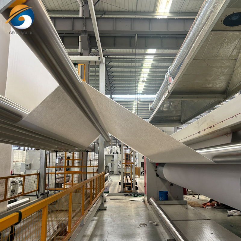 Kain Geotekstil Putih GEOSINCERE Geosynthetics