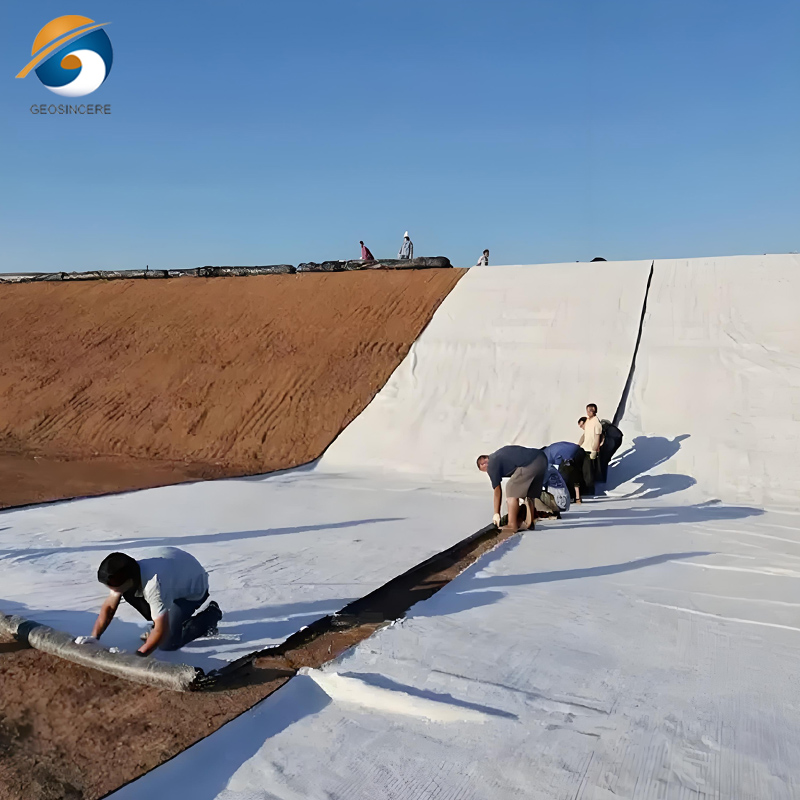 GCL แผ่นดินเหนียวสังเคราะห์สำหรับบ่อบำบัดน้ำเสีย