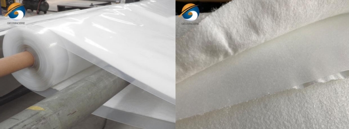 Жесткая композитная геомембрана HDPE LDPE против просачивания Жесткая композитная геомембрана HDPE LDPE против просачивания