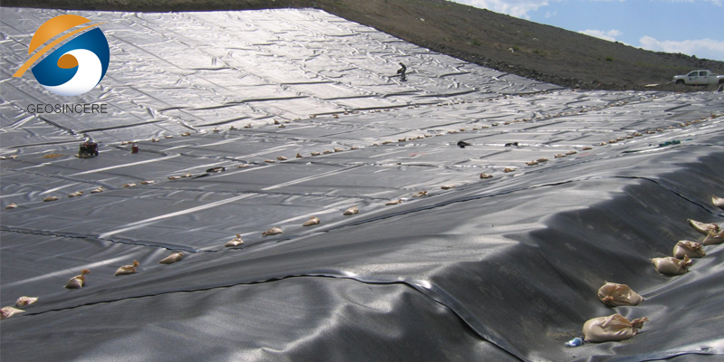 1,5 mm monostrukturierter HDPE-Geomembran-Liner