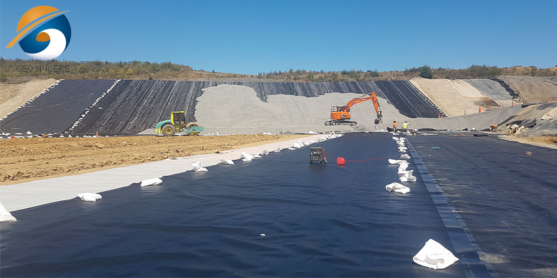 1,5 mm monostrukturierte HDPE-Geomembranauskleidung