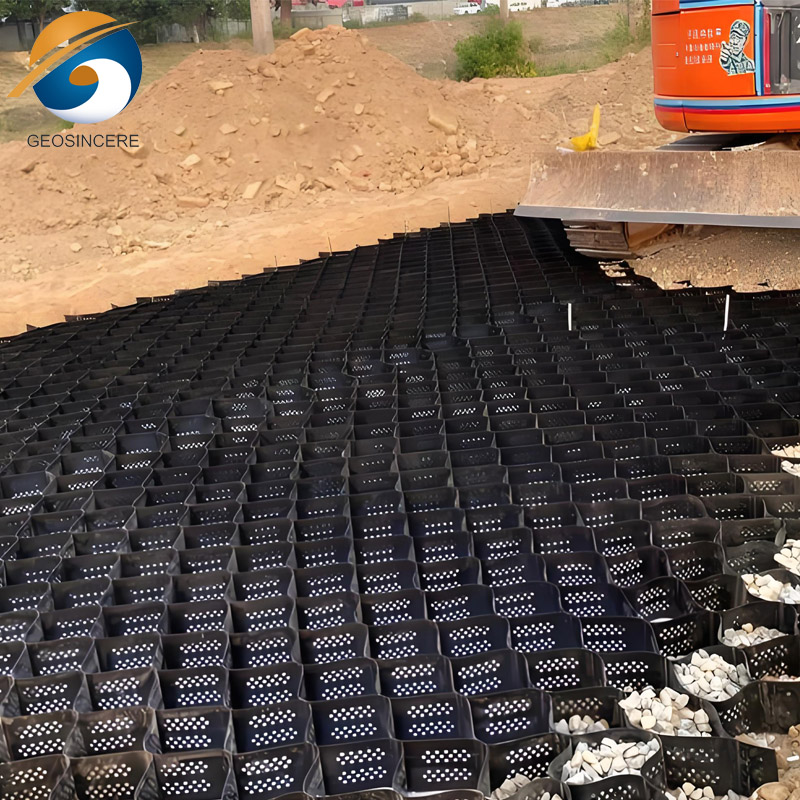 HDPE Geocell Текстурированная поверхность Ячеистая