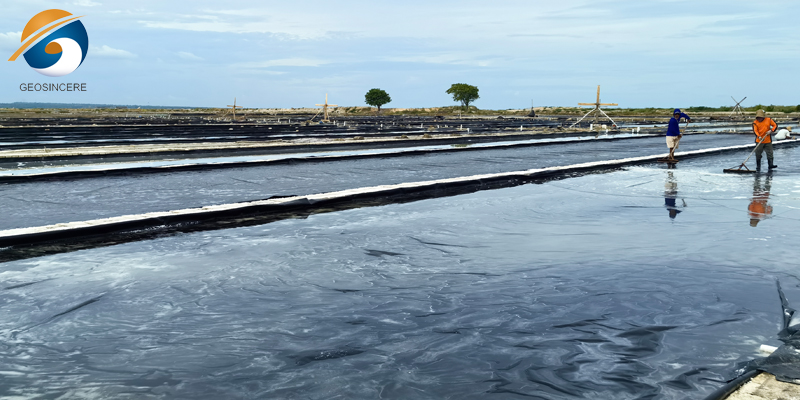 Водонепроницаемая геомембрана для пруда с рыбками из HDPE