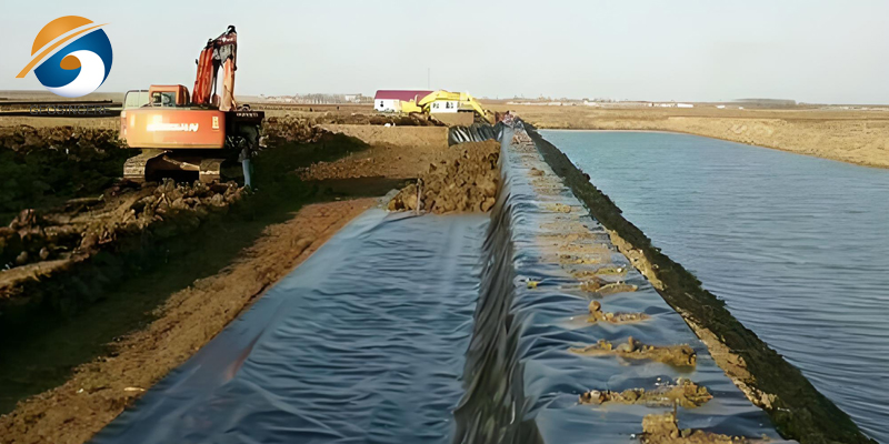 ซับ Geomembrane HDPE ขนาด 750 ไมครอนสำหรับบ่อ ซับ Geomembrane HDPE ขนาด 750 ไมครอนสำหรับบ่อ