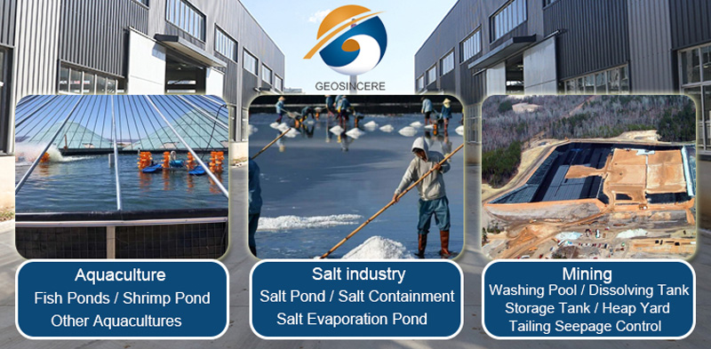 Verstärkte wasserdichte HDPE-Geomembran Verstärkte wasserdichte HDPE-Geomembran