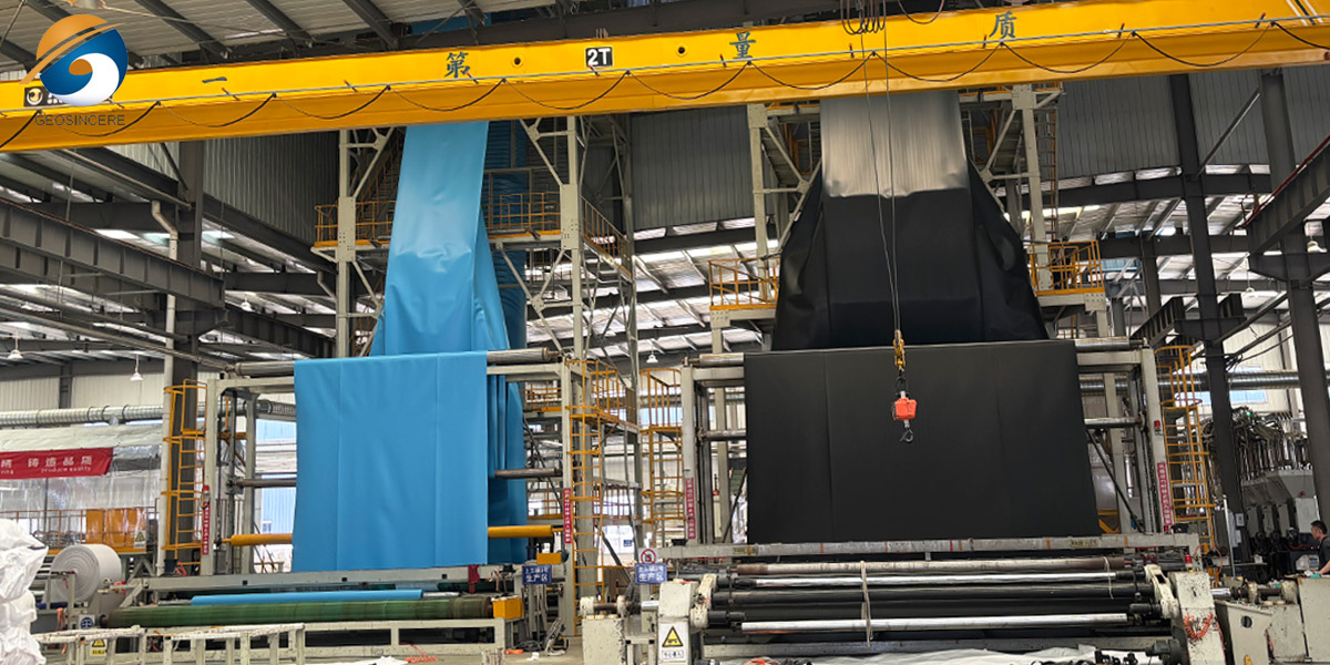 Geomembrana texturizada geossintética GEOSINCERE Geomembrana texturizada geossintética GEOSINCERE