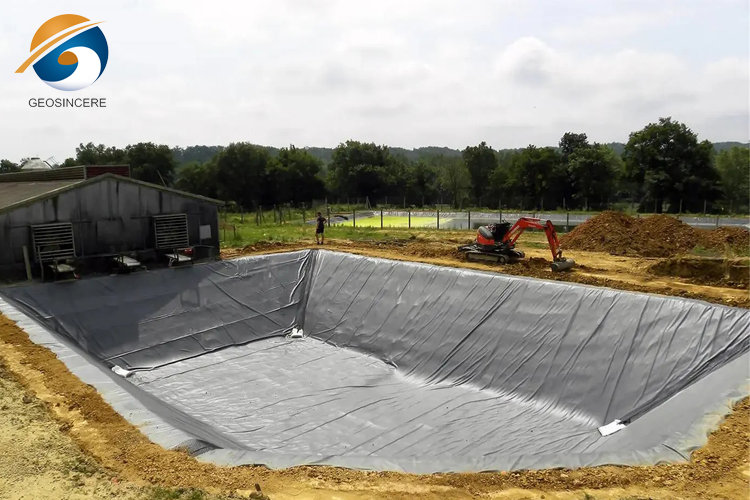 แผ่น HDPE ความหนาแน่นสูง 500 ไมครอนสำหรับบ่อน้ำ แผ่น HDPE ความหนาแน่นสูง 500 ไมครอนสำหรับบ่อน้ำ
