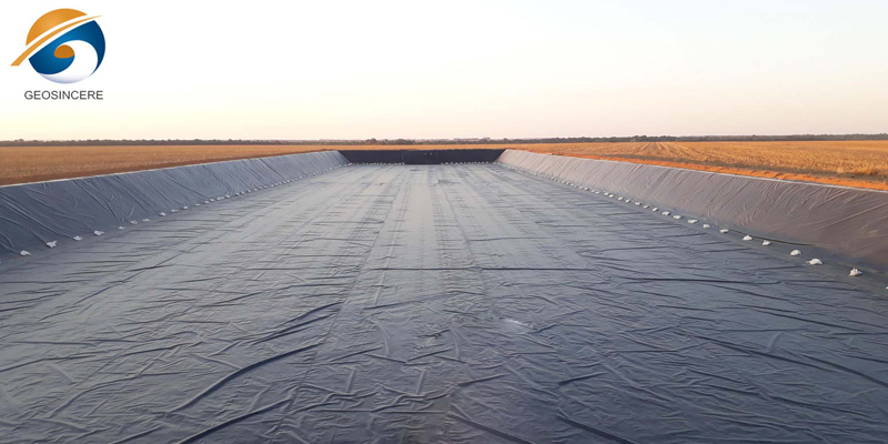 Геомембрана HDPE 1,5 мм для подкладки резервуара для воды Геомембрана HDPE 1,5 мм для подкладки резервуара для воды