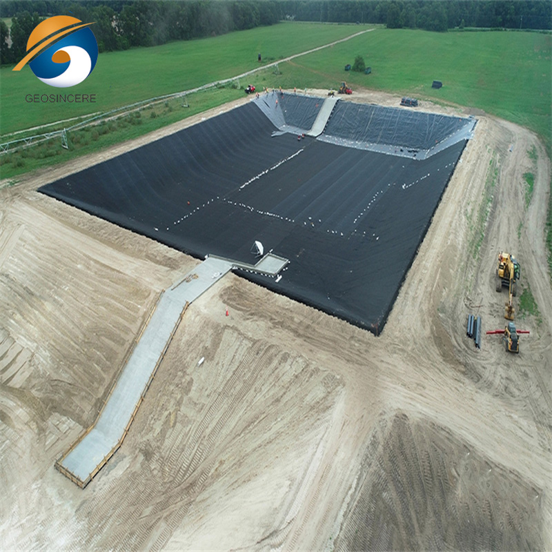 Glatte Geomembran aus hochdichtem Polyethylen HDPE