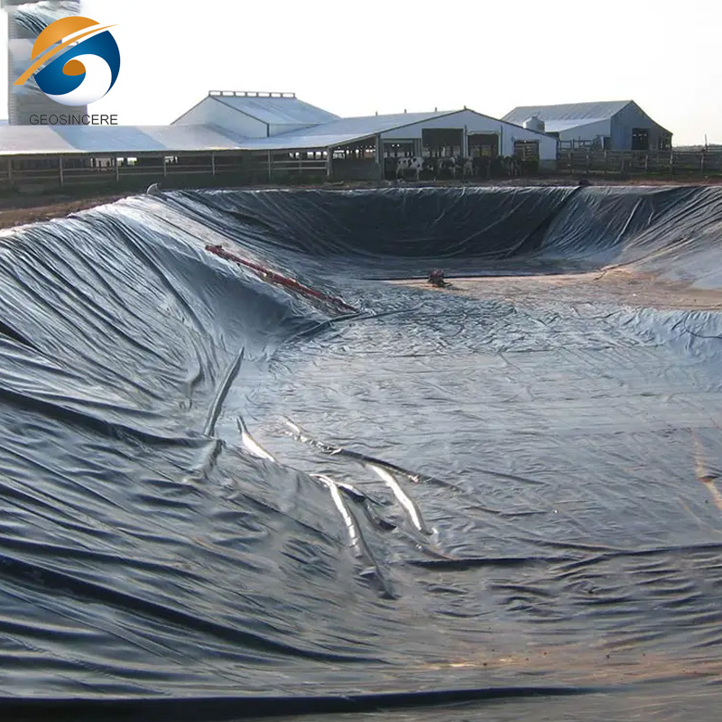 แผ่นบุบ่อน้ำ HDPE ความหนาแน่นสูง 40 มิล