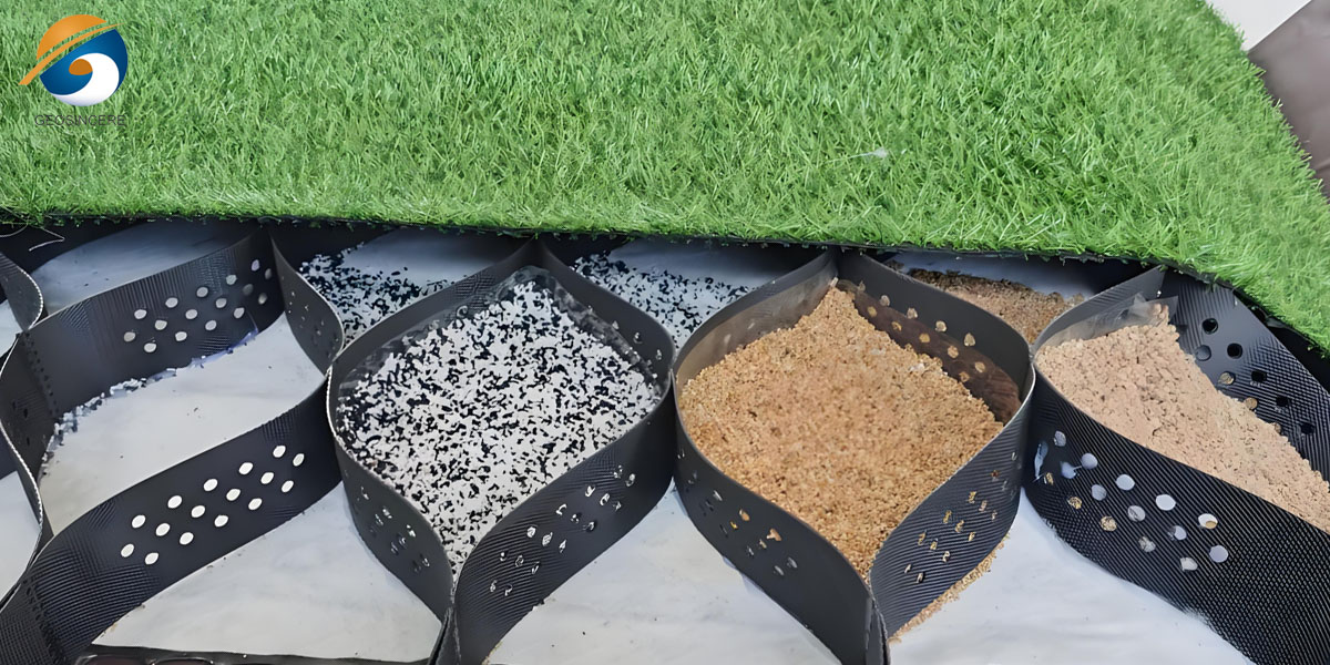 Пластиковая георешетка для стабилизации грунта Пластиковая георешетка для стабилизации грунта