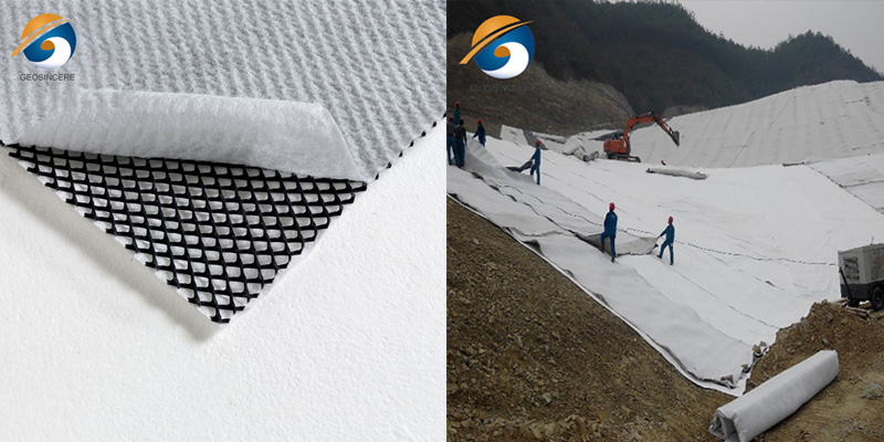 Geonet composto de drenagem de alta resistência à tração