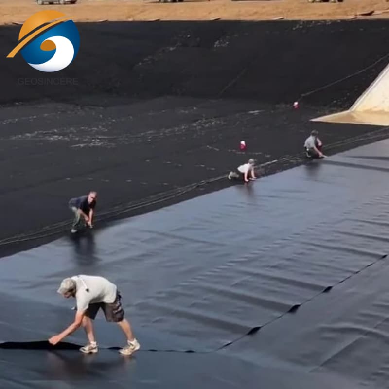 Geomembran HDPE 1,5 mm für Chemikalienlagerung