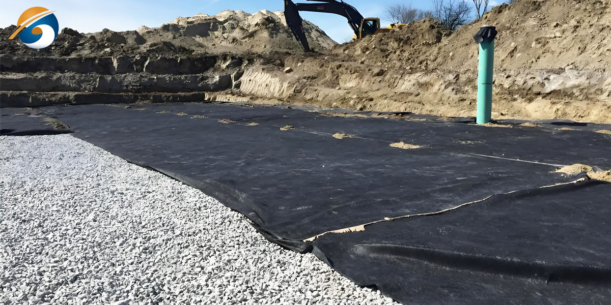 Tecido geotêxtil não tecido preto para aplicações de filtragem e drenagem Tecido geotêxtil não tecido preto para aplicações de filtragem e drenagem