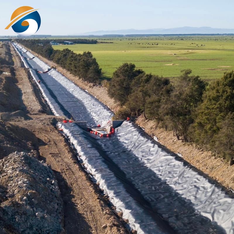 Lámina de revestimiento de HDPE para estabilización de taludes
