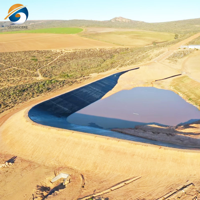 Membrana de PEAD para revestimento de lagoas