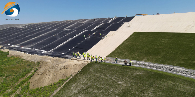 Полигон геомембранного вкладыша Полигон геомембранного вкладыша