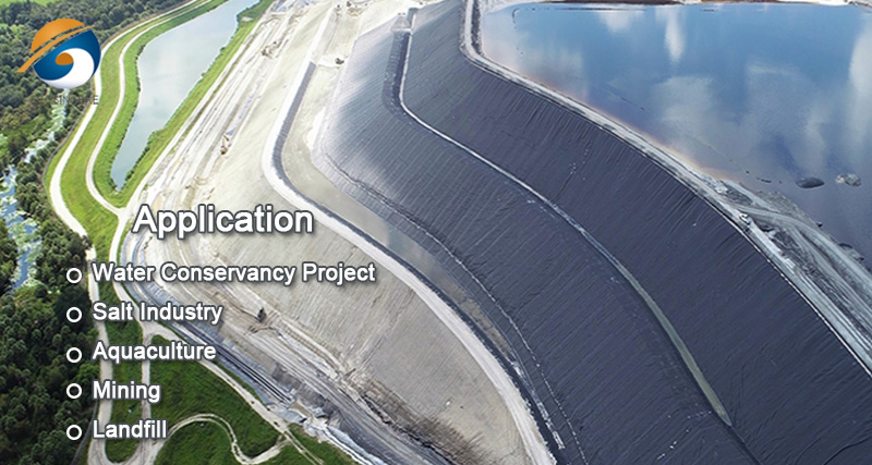 Большой гидроизоляционный вкладыш из геомембраны HDPE