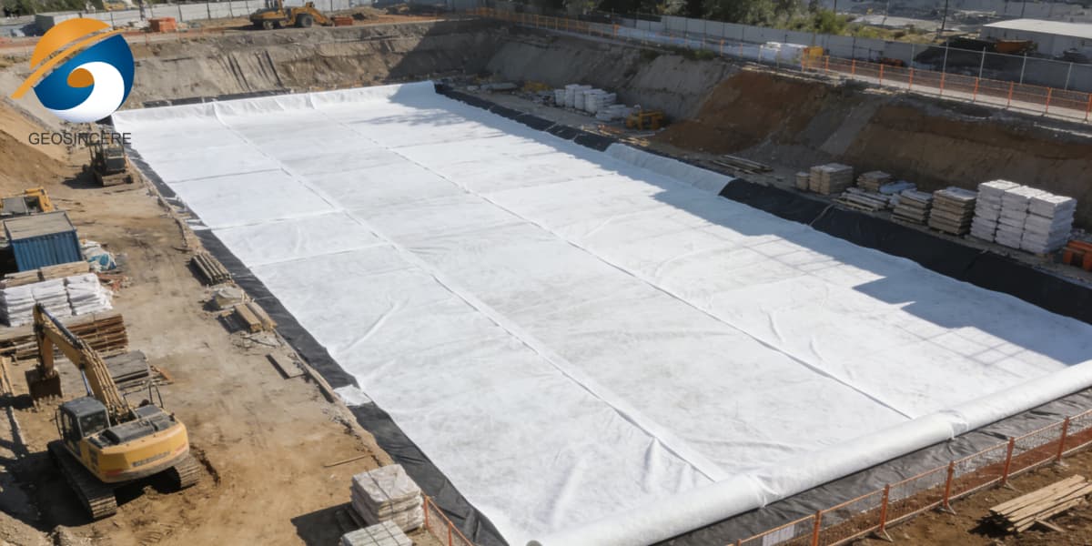 4-Unzen-Geotextilgewebe für Entwässerung und Bodentrennung 4-Unzen-Geotextilgewebe für Entwässerung und Bodentrennung