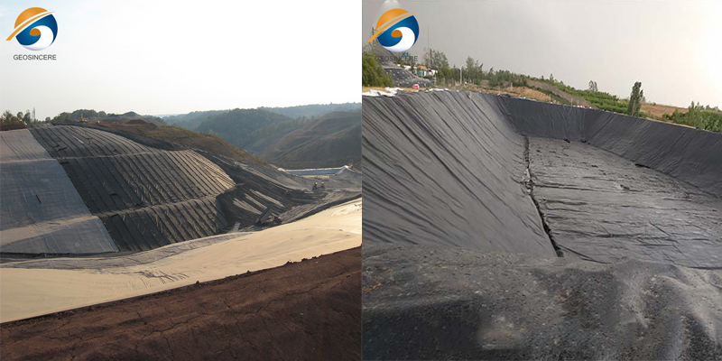 Армированный полиэтилен HDPE, однотекстурная геомембрана