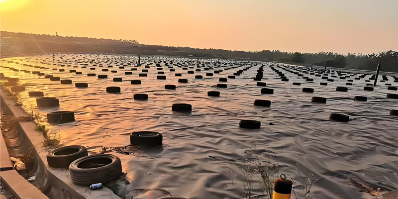 Revêtement en plastique HDPE géomembrane d'aménagement paysager Revêtement en plastique HDPE géomembrane d'aménagement paysager