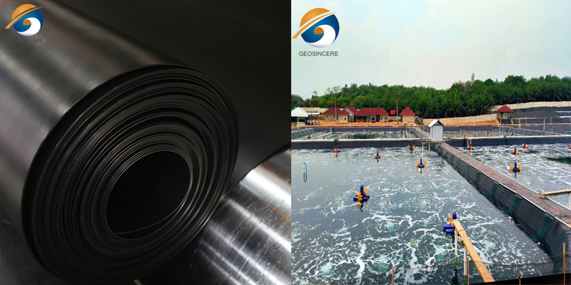 Gri GM13 500 Micron HDPE Geomembrane Fish Pond Liner Gri GM13 500 Micron HDPE Geomembrane Fish Pond Liner